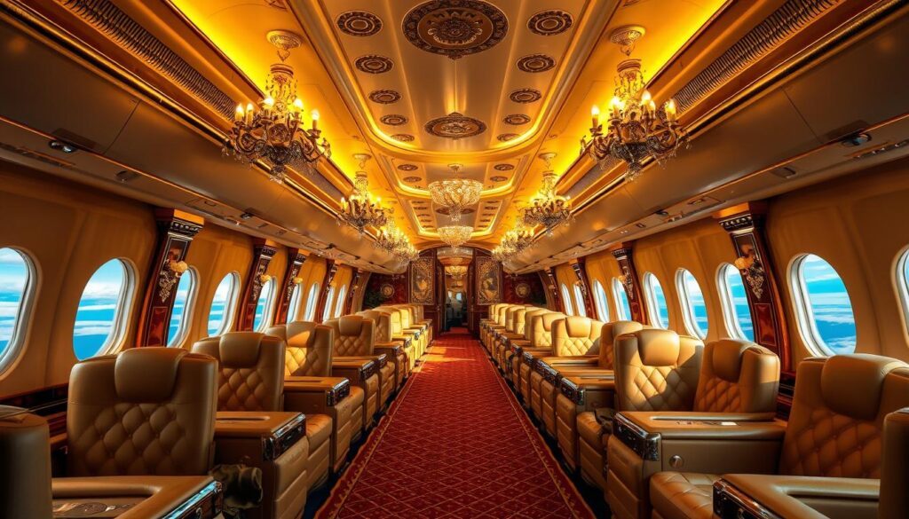 boeing747 aircraft interior